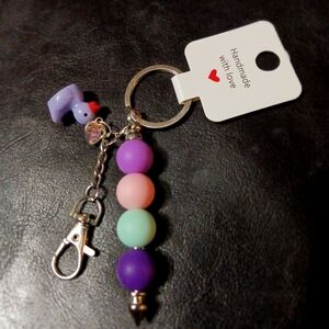 Colorful Beaded Keychain for Kids
